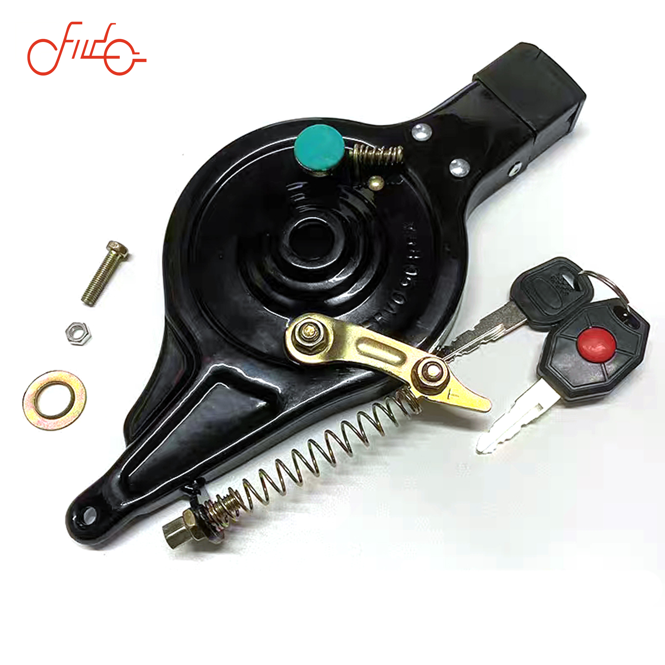 90 electric motorcycle rear drum brake with lock