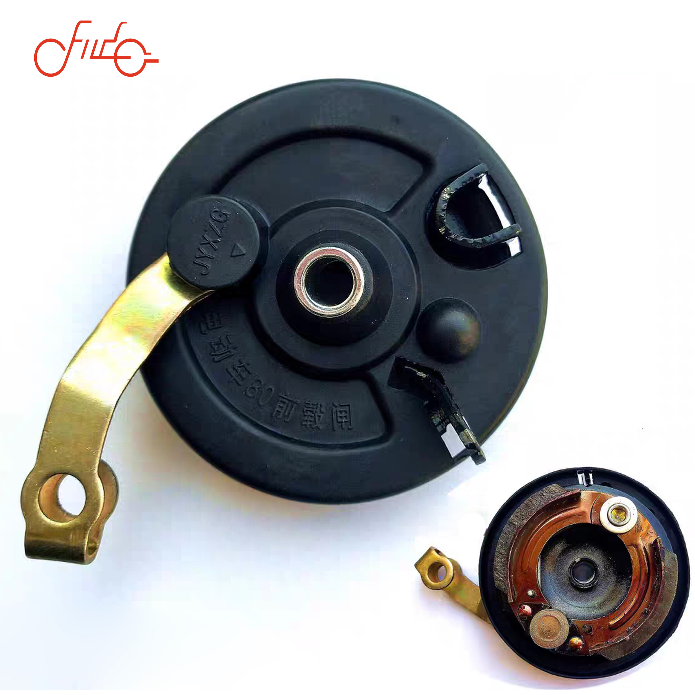 80 front drum brake assembly plastic+iron material 