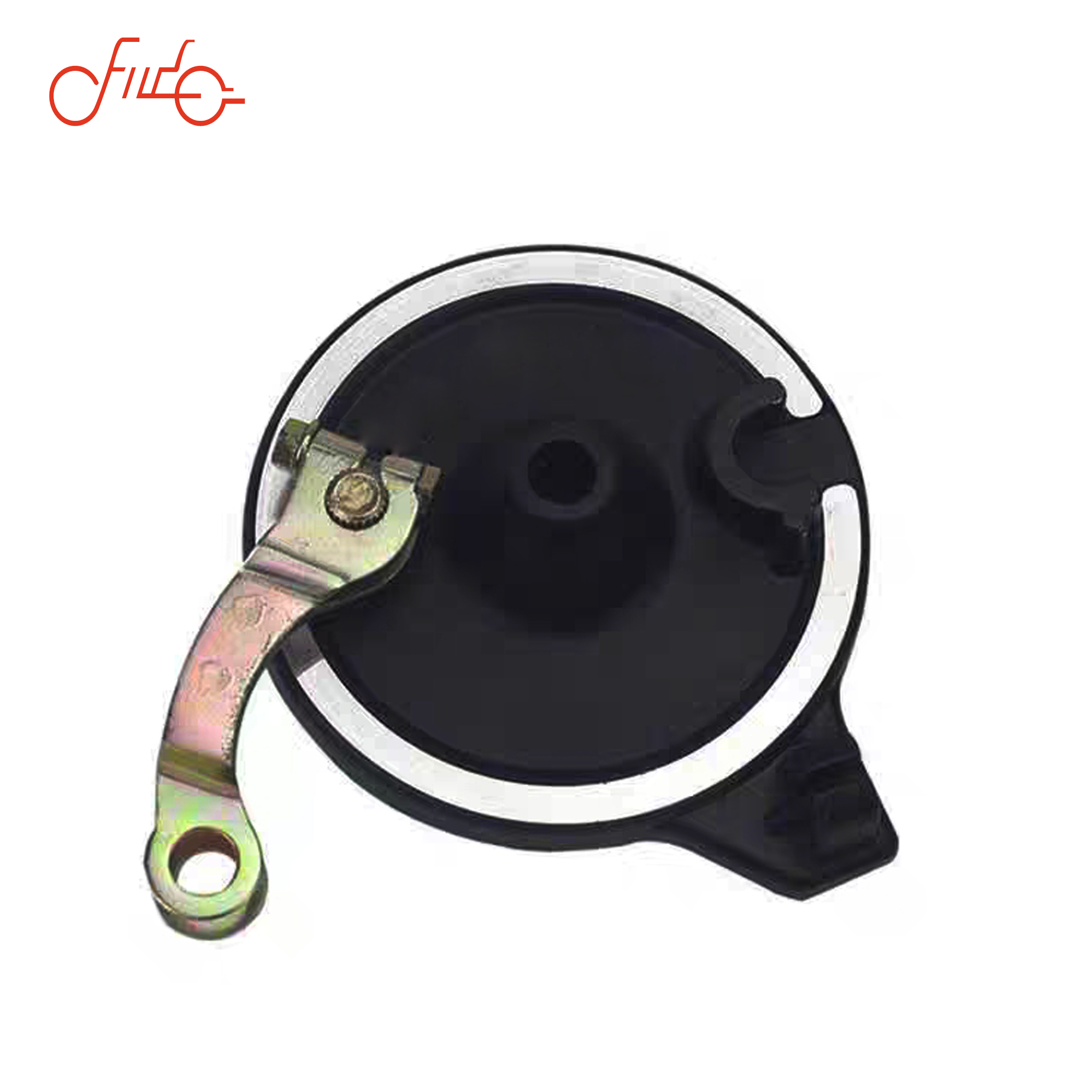 Electric bicycle 80 front drum brake assembly