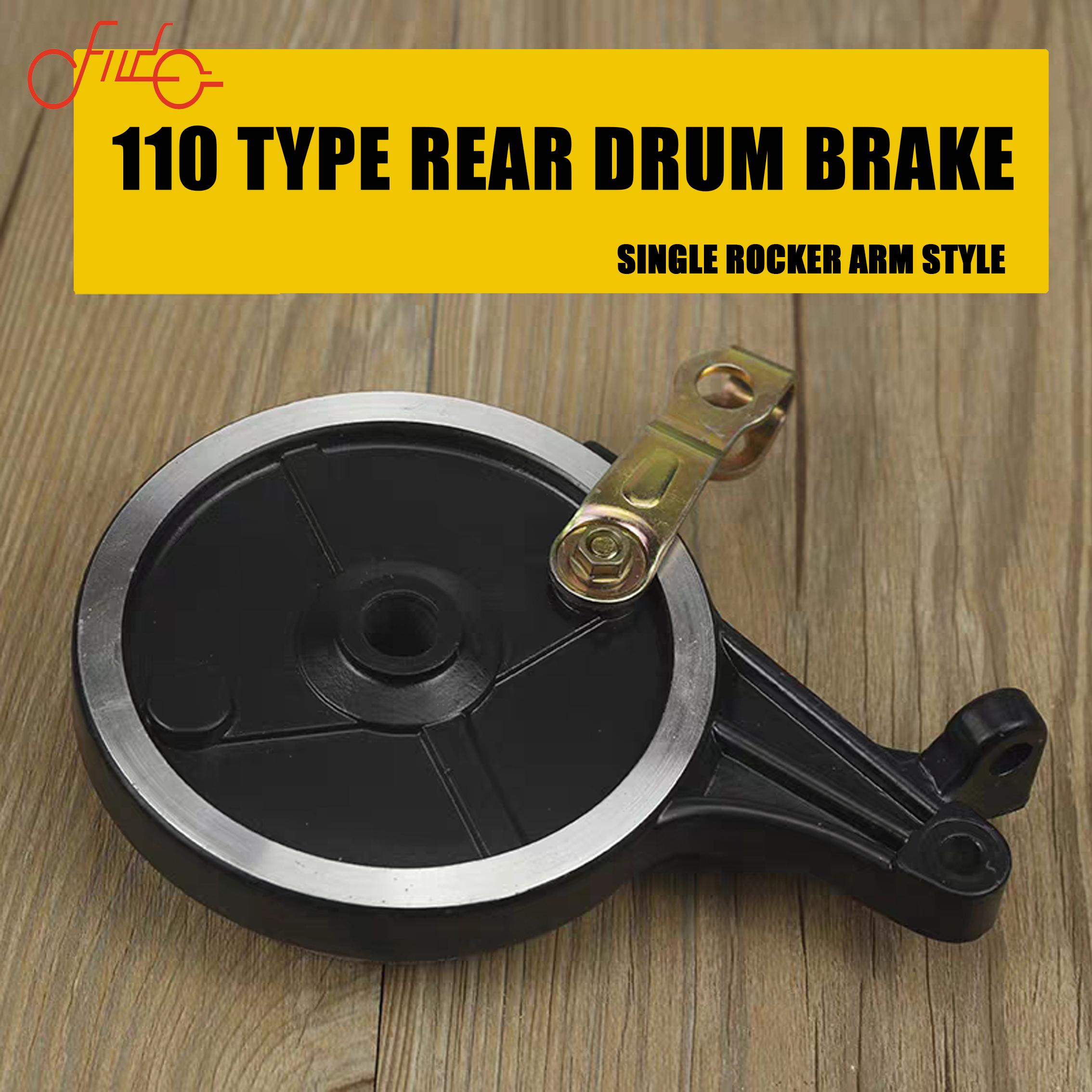 110 Aluminum White Edge Electric Motorcycle Rear Drum Brake