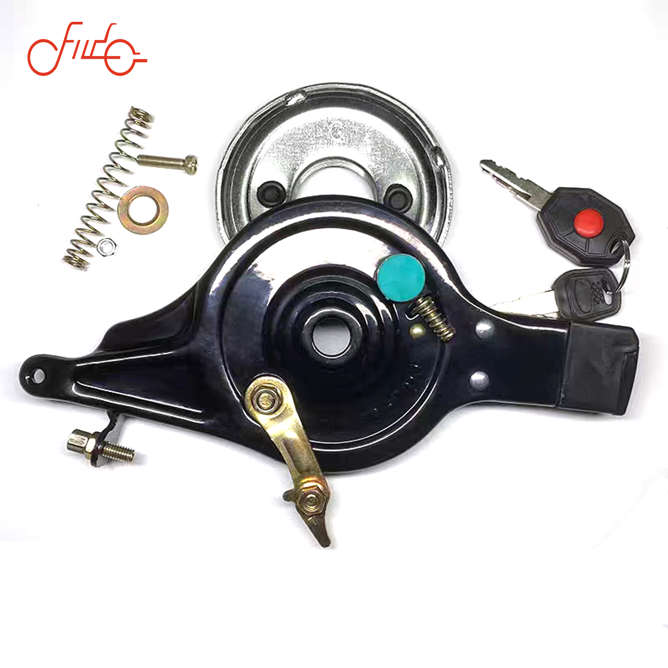 90 electric motorcycle rear drum brake with lock